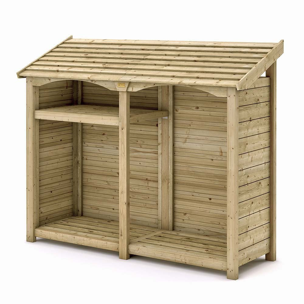 Rowlinson 7x2 Premium Heritage Double Log Timber Log Store