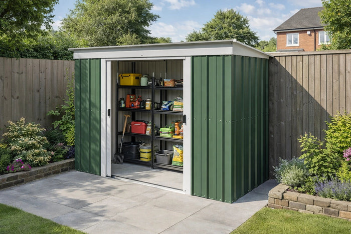 Yardmaster 10x4 Emerald Galvanised Steel Pent Shed