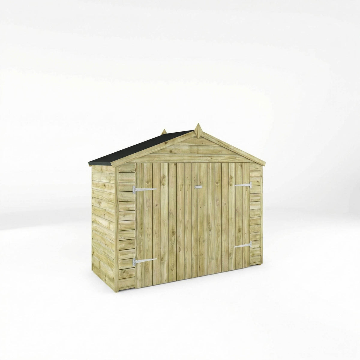 Waltons 7x3 Value Overlap Double Door Bike Timber Apex Bike Store