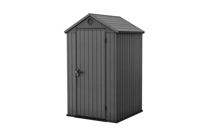 Keter 4x4 Darwin Resin Apex Shed - Grey