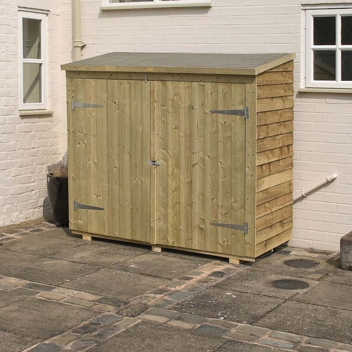 Rowlinson 6x3 Overlap Wall Bike Timber Pent Bike Store