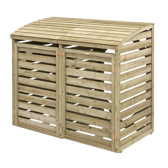 Rowlinson 5'2x2'8 Single Wheelie Bin Timber Bin Store