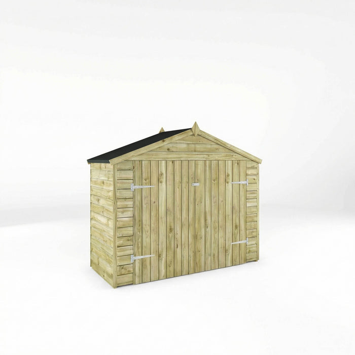 Waltons 7x3 Value Overlap Double Door Bike Timber Apex Bike Store